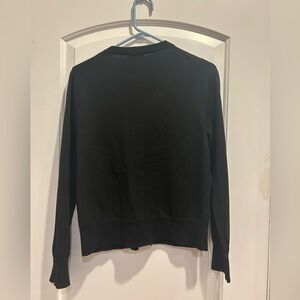 J Crew Black Cardigan Gold Buttons